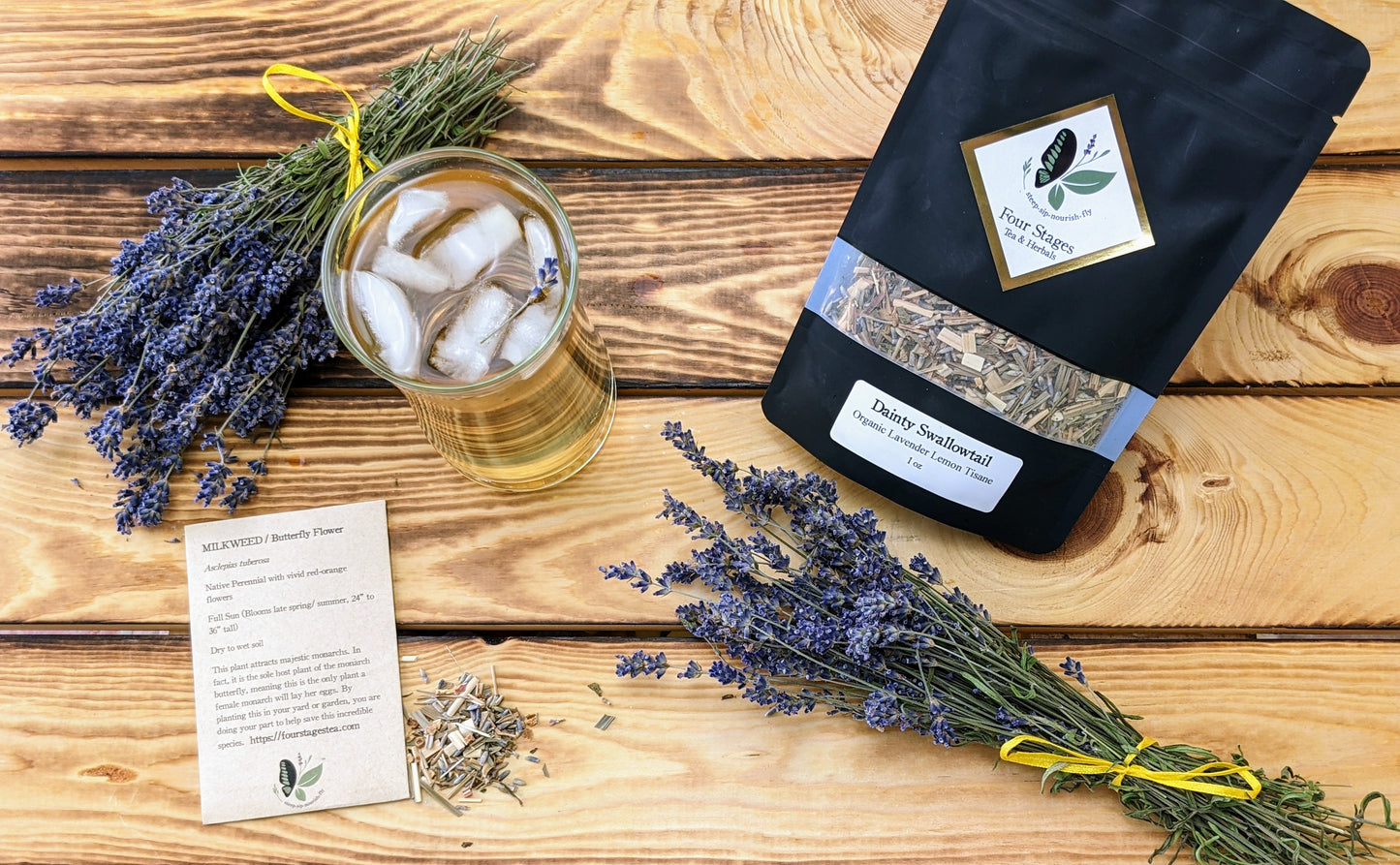 Dainty Swallowtail - Organic De-Stress Lavender Lemon Tisane