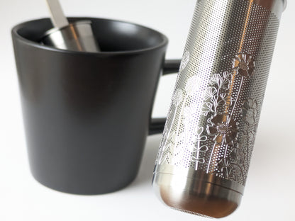 Tea Stick Infuser Loose Leaf Tea Strainer Dewy Morning Silver