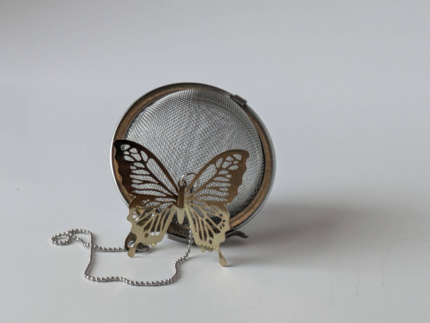 Tea Infuser Loose Leaf Tea Ball Butterfly Gold