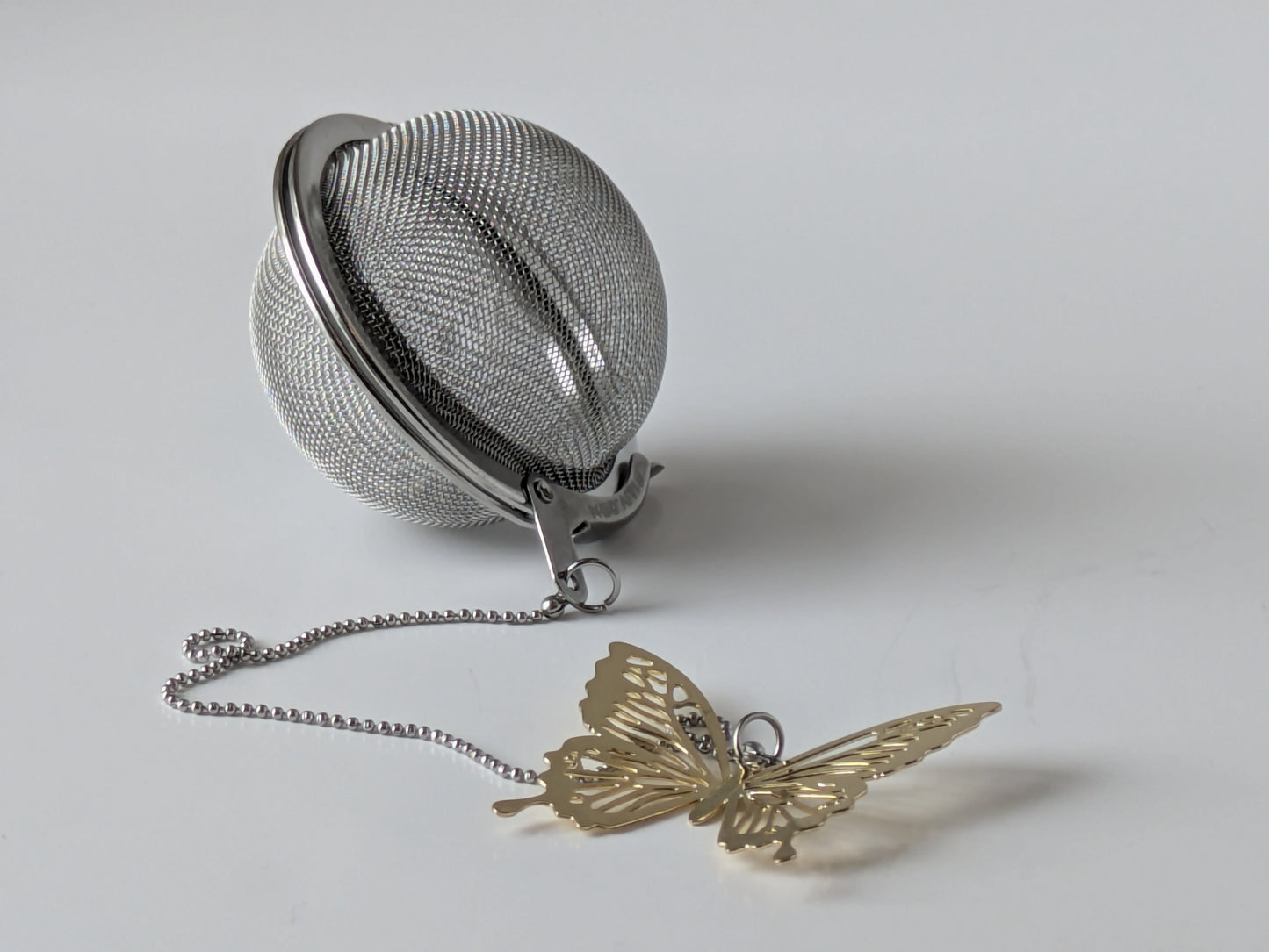 Tea Infuser Loose Leaf Tea Ball Butterfly Gold