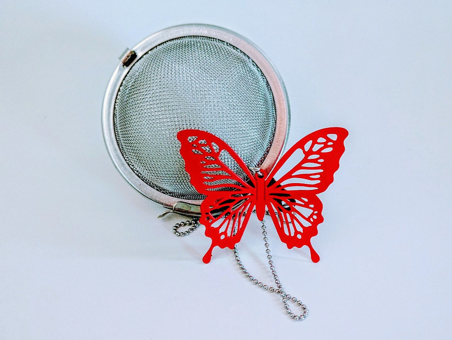 Special Edition Valentine's Tea Infuser Loose Leaf Tea Ball Butterfly Red